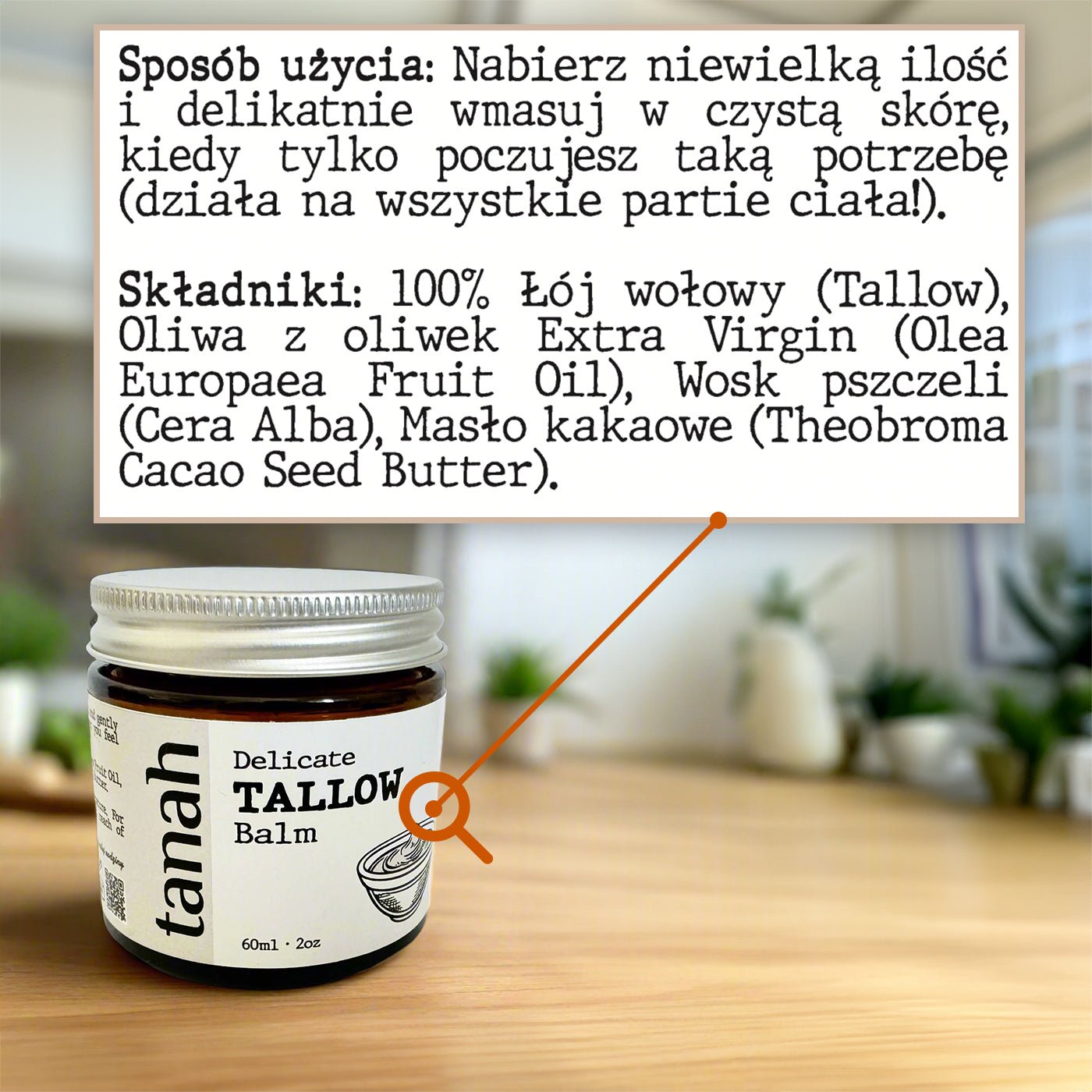 Delicate Tallow Balm | 60ml (2 oz) - tanah