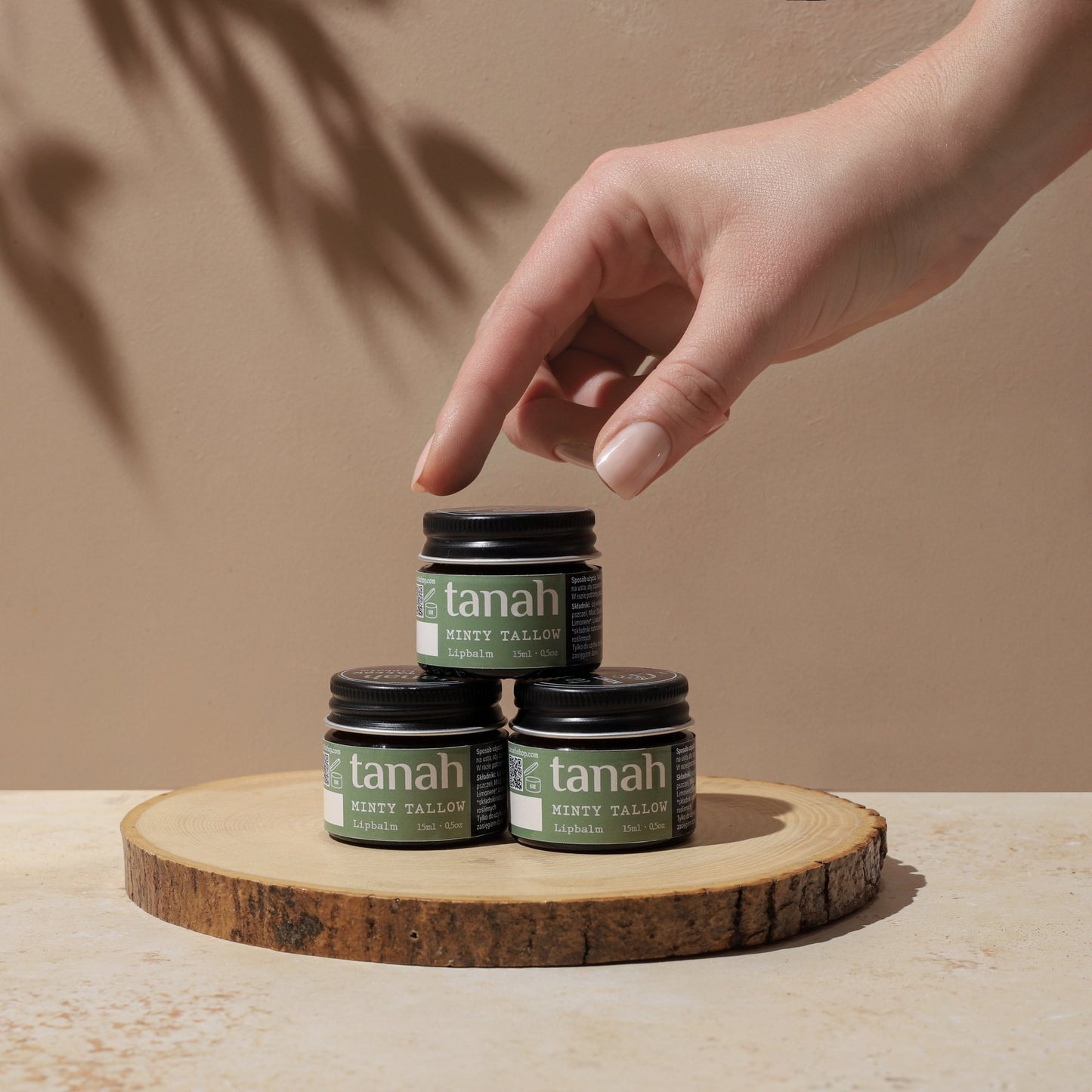 Minty Tallow Lipbalm 🍃 15ml (0.5 oz) - tanah