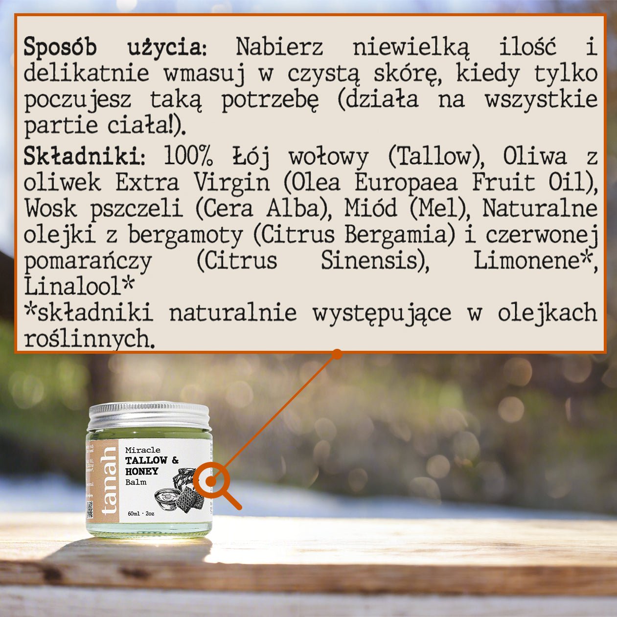Miracle Tallow & Honey Balm | 60ml (2oz) - tanah