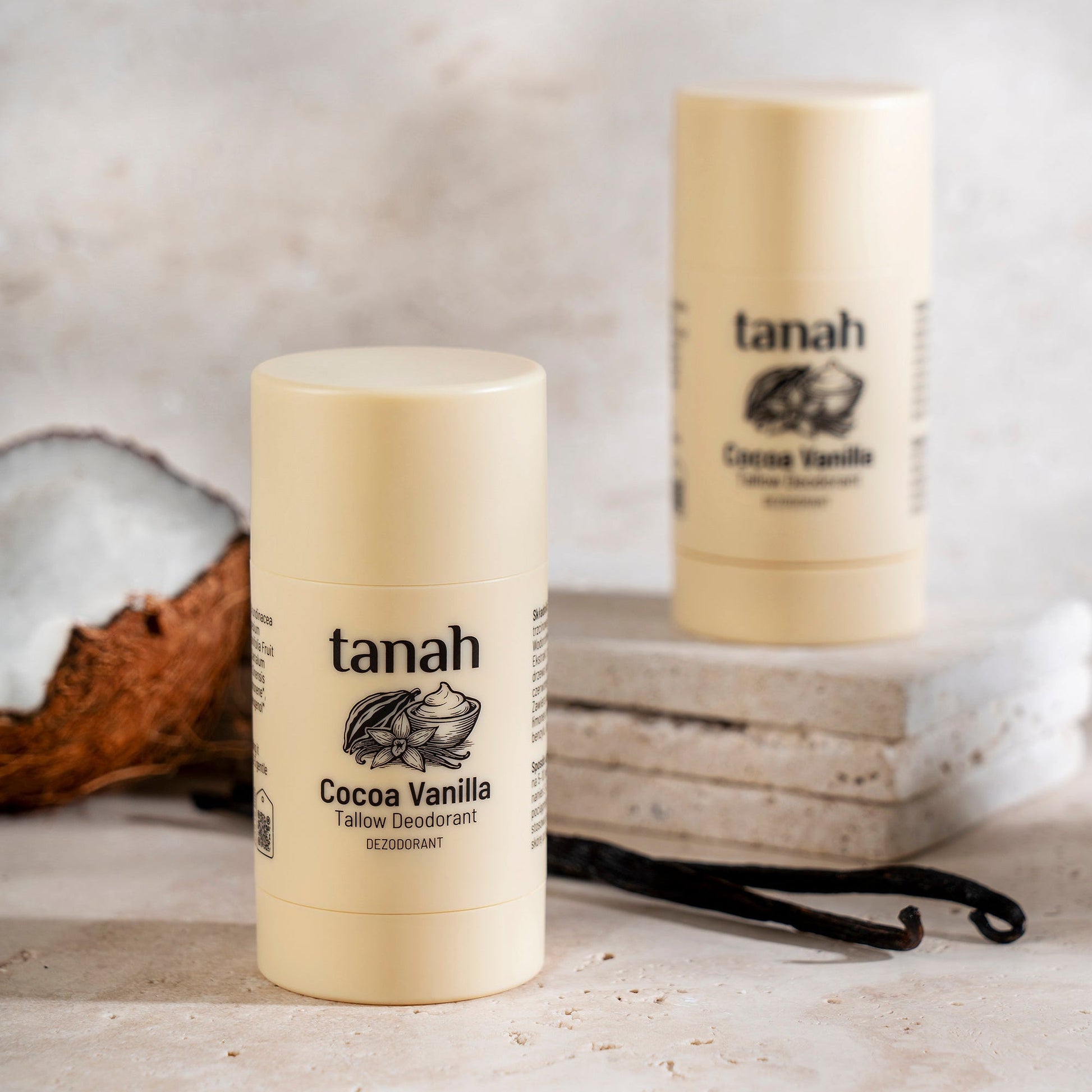 Cocoa Vanilla Tallow Deodorant | 70g - tanah
