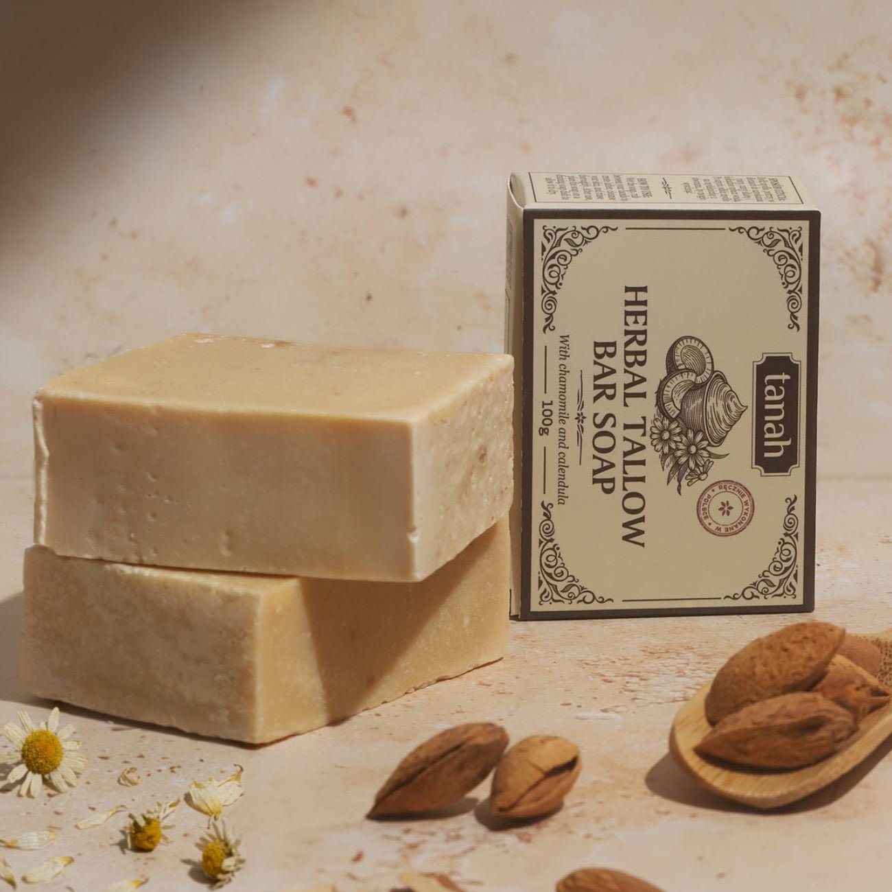 Herbal Tallow Bar Soap | 100g - tanah