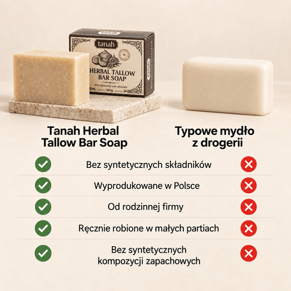Herbal Tallow Bar Soap | 100g - tanah