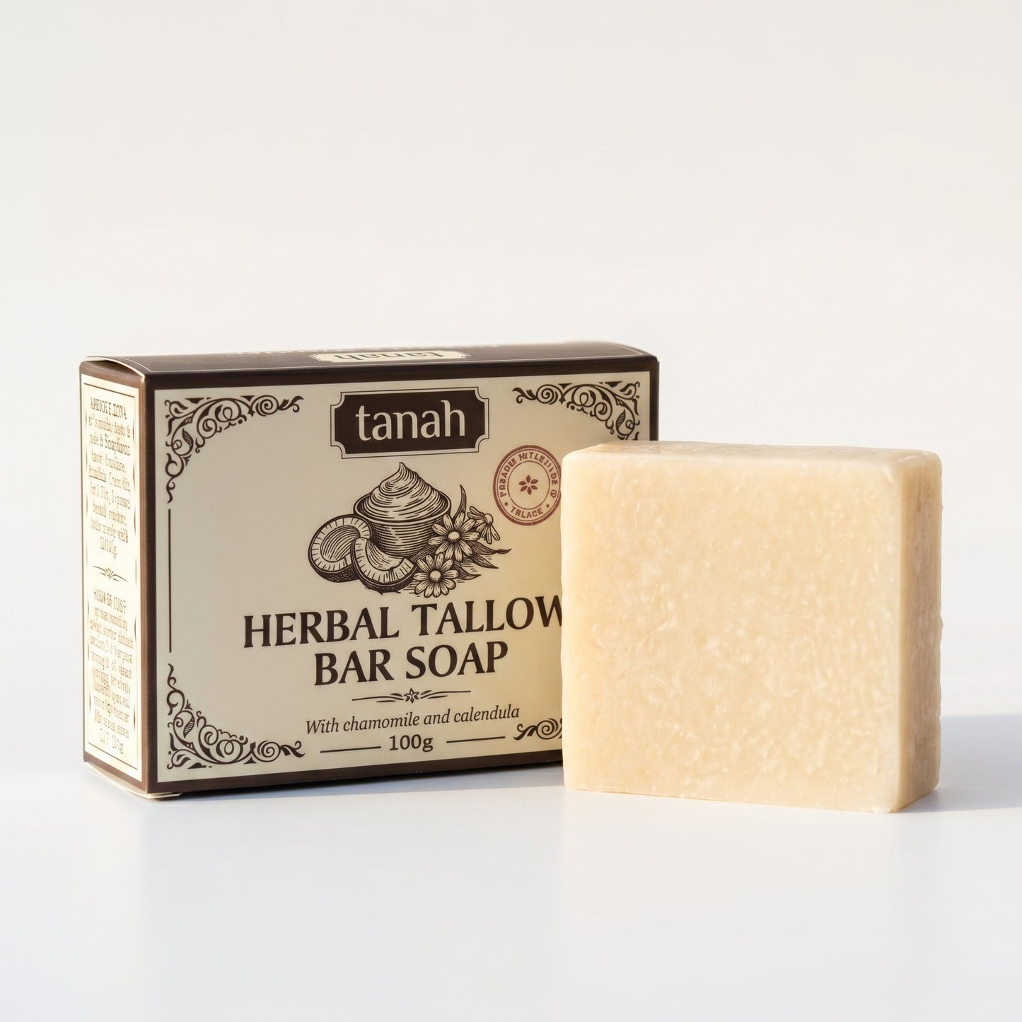Herbal Tallow Bar Soap | 100g - tanah
