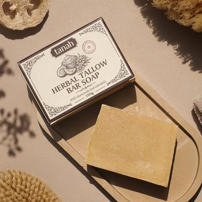 Herbal Tallow Bar Soap | 100g - tanah