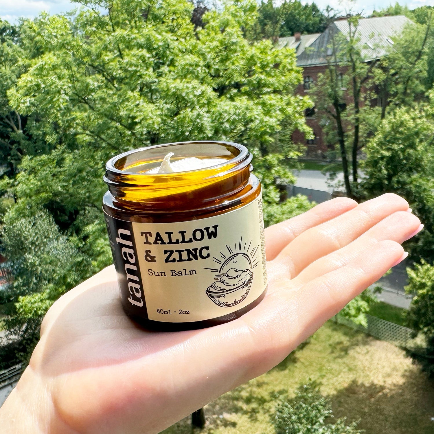 Tallow & Zinc Sun Balm 🌞 60ml (2 oz) - tanah