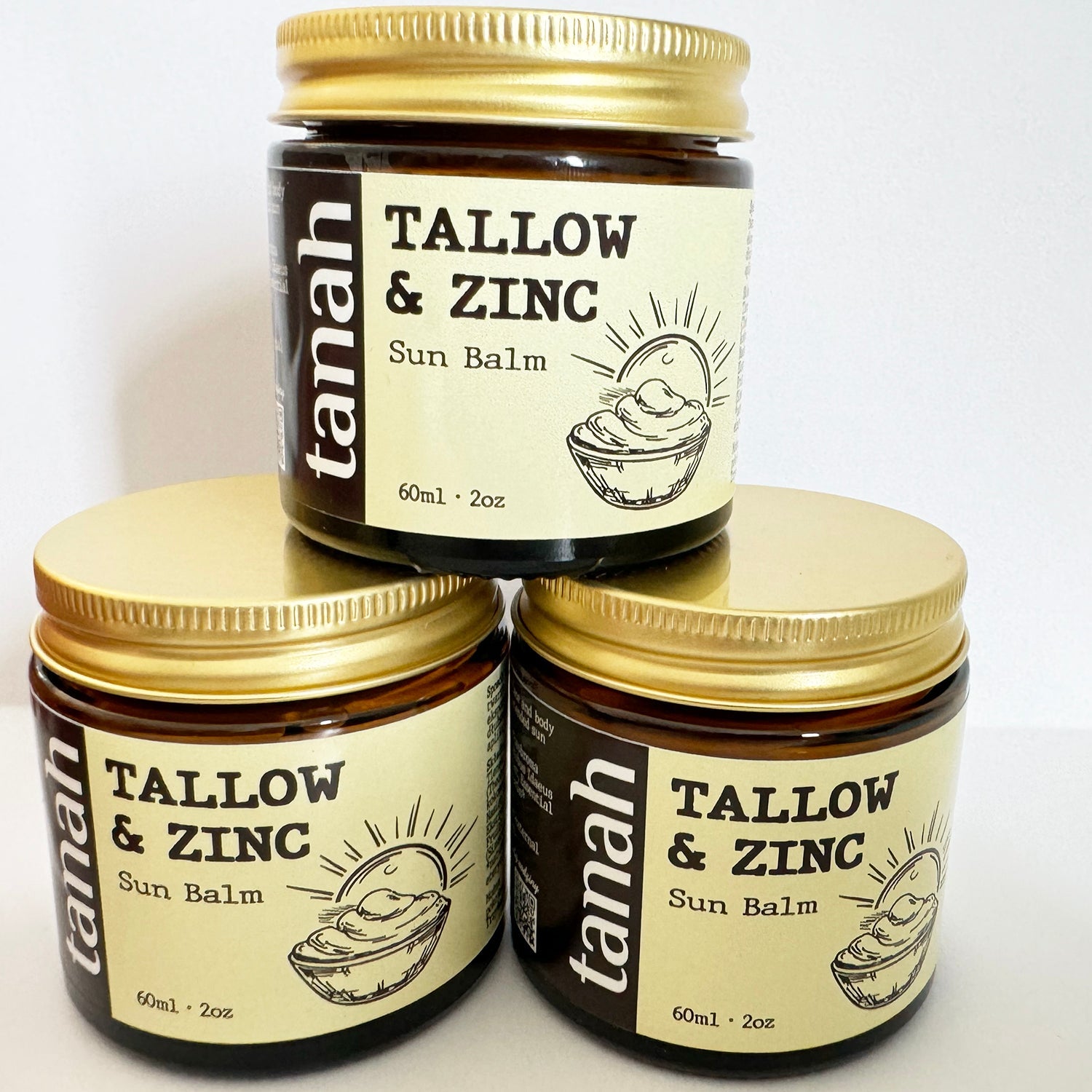Tallow & Zinc Sun Balm 🌞 60ml (2 oz) - tanah
