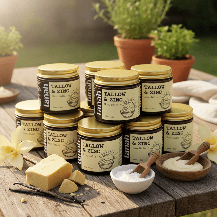 Tallow & Zinc Sun Balm 🌞 Family Pack of 10 (Save 40%) - tanah